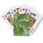 Fern Fronds I Green Nature Poker Cards