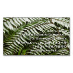 Fern Fronds II Dark Green Nature Business Card Magnet