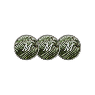 Fern Fronds II Dark Green Nature Golf Ball Marker