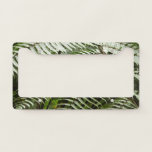 Fern Fronds II Dark Green Nature License Plate Frame