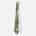 Fern Fronds II Dark Green Nature Neck Tie