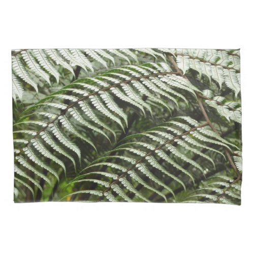 Fern Fronds II Dark Green Nature Pillow Case