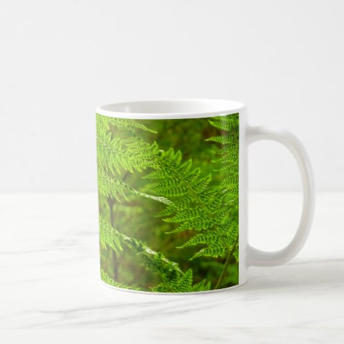 Fern Fronds III Green Nature Botanical Coffee Mug