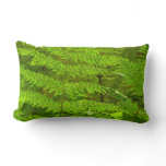 Fern Fronds III Green Nature Botanical Lumbar Pillow