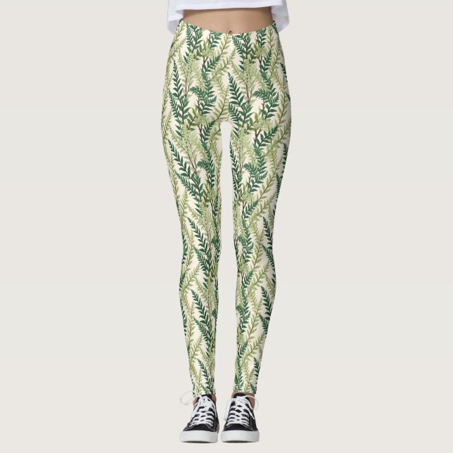 Fern Fronds Leggings (Front)