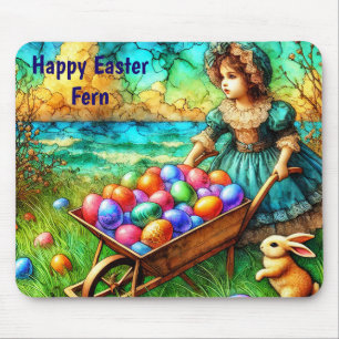FERN ~ Girl with barrow of eggs ~ Mouse Pad