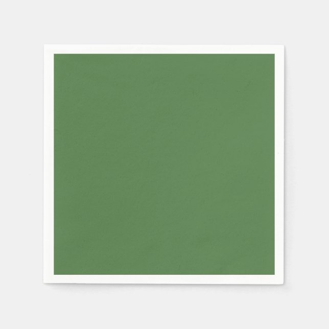 Fern Green Solid Color Napkins (Front)