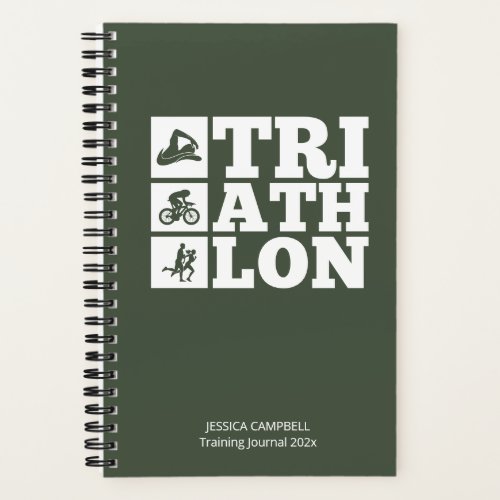 Fern Green  Triathlon Training Log  Motivation Notebook