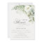 Fern Greenery White Floral Bridal Shower Invite