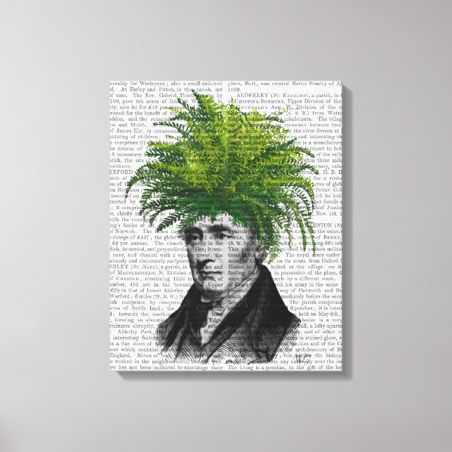 Fern Head Plant Head Canvas Print (Front)