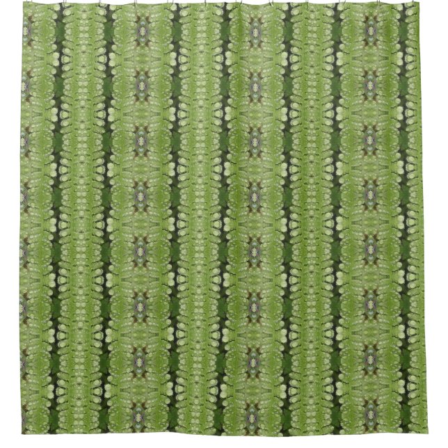 Fern Ikat Zen Shower Curtain (Front)