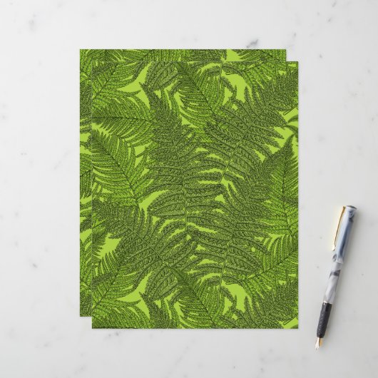 Fern in green (Front/Back In Situ)