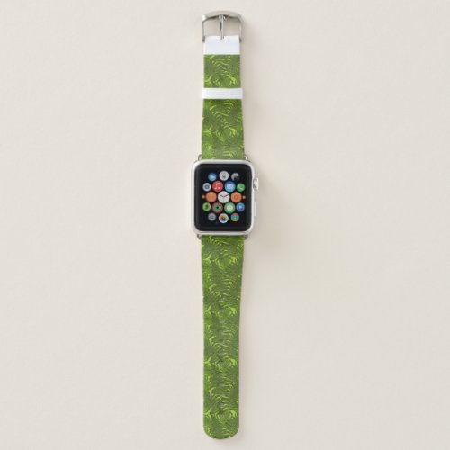 Fern in green apple watch band