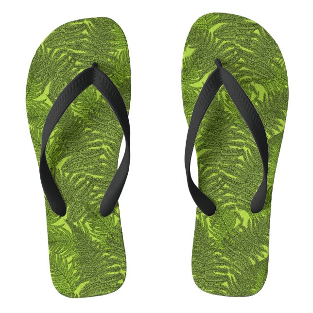 Fern in green flip flops (Footbed)
