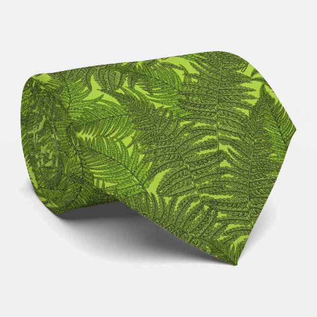 Fern in green neck tie (Rolled)