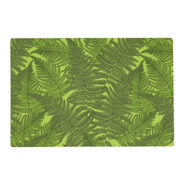 Fern in green placemat (Front)