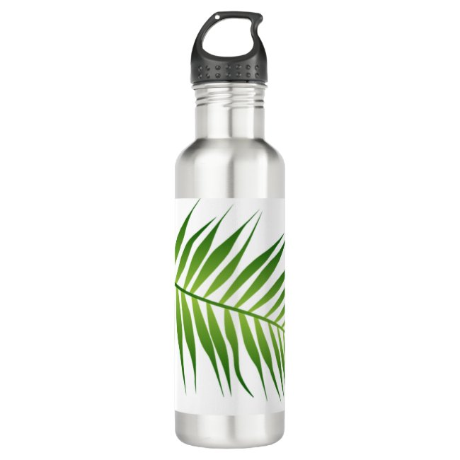 Fern Leaf Frond Design Water Bottle