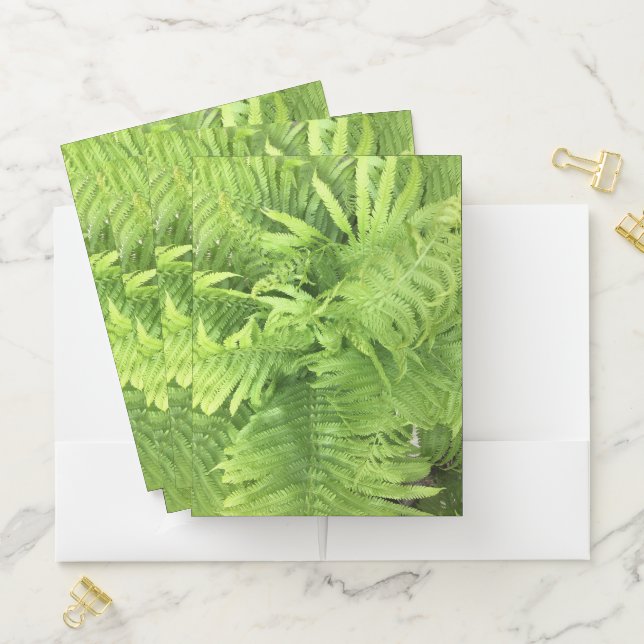 Fern Leaf Pocket Folder: Nature School, forest  Folder (In Situ)