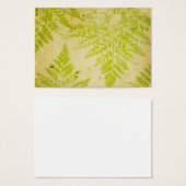 Fern Leaf Stamped Pattern Grungy Background (Front & Back)