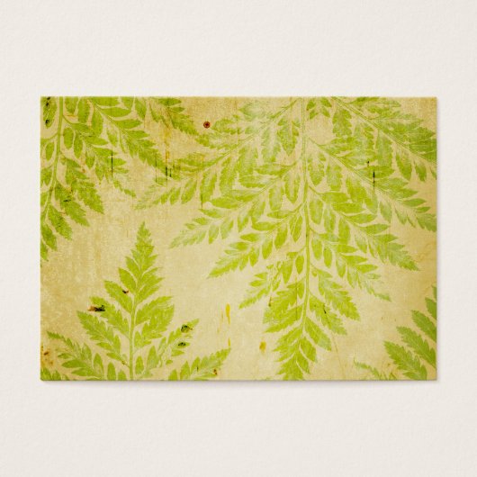 Fern Leaf Stamped Pattern Grungy Background (Front)