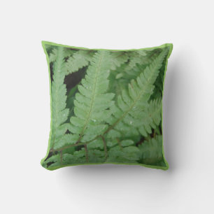 fern leaves, almost solid green pillow