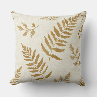  Fern Leaves, by Natasha Us   Throw Pillow