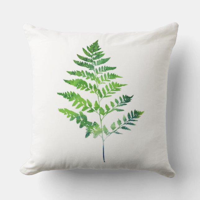 Fern Leaves Outdoor Pillow (Front)