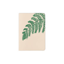 Fern Leaves Passport Holder