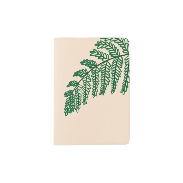 Fern Leaves Passport Holder (Front)