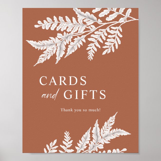 Fern | Modern Calligraphy Cards and Gifts Sign (Front)