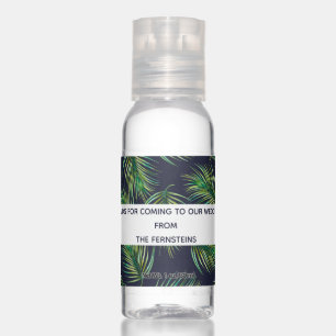Fern Monogram Wedding Thanks Hand Sanitizer