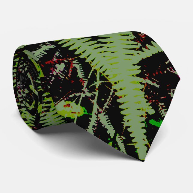 Fern Neck Tie (Rolled)