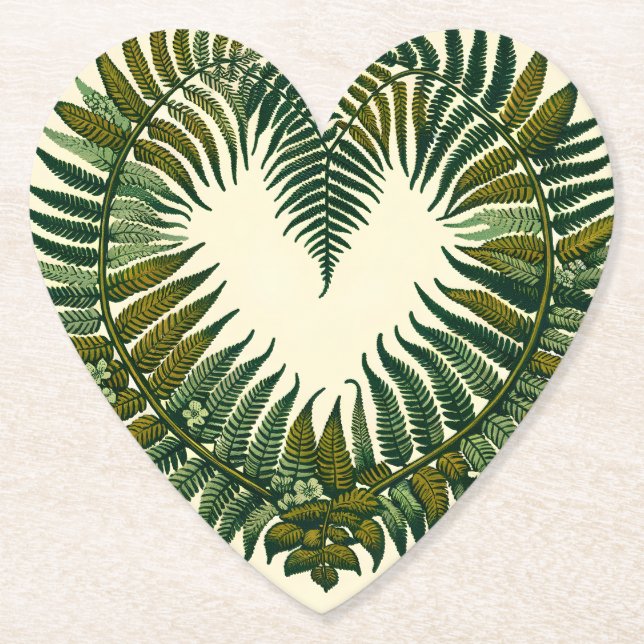 Fern Paper Coaster (Front)