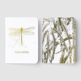 Fern pattern foil vow books
