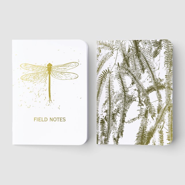 Fern pattern foil vow books (Front)