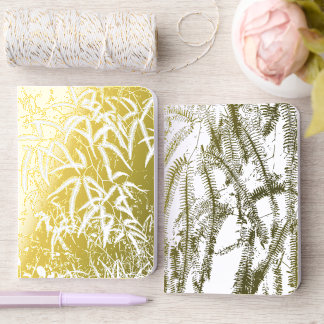 Fern pattern foil vow books