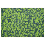 Fern Pattern - Martian Green on Dark Green Fabric