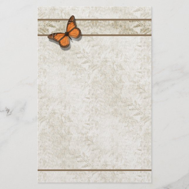Fern Pattern Stationery ~ Butterfly Ferns (Front)