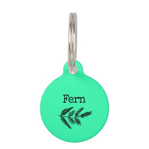 Fern Pet ID Tag