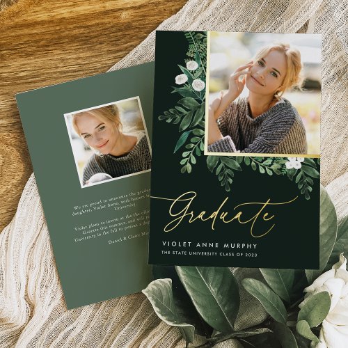 Fern  Photo Graduation Announcement