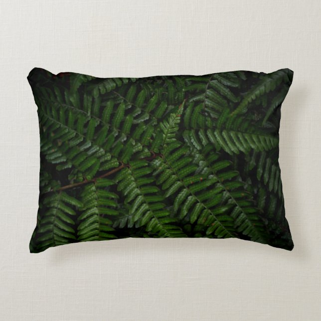 Fern plant accent pillow (Front)