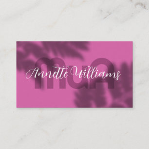 Fern shade Makeup artist Business Card