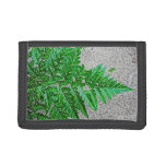 fern sideways sketch plant trifold wallet