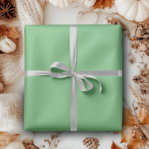 Fern Solid Color Classic Elegant Wrapping Paper