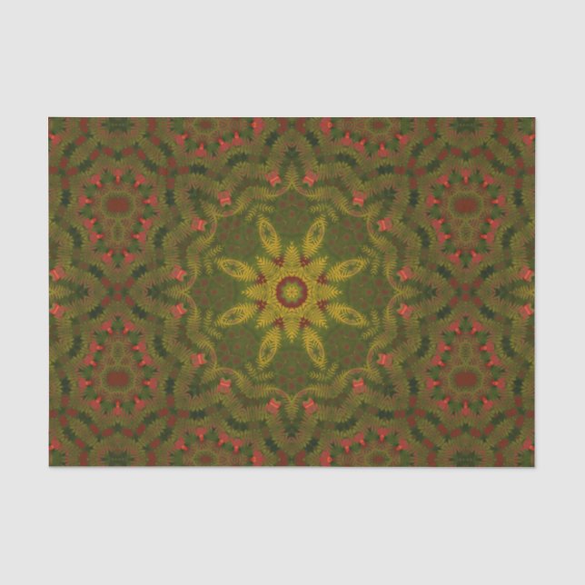 Fern Star Geometric Tissue Paper (Front)