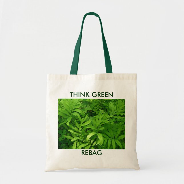 Fern THINK GREEN, REBAG Tote Bag (Front)