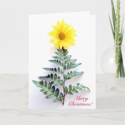 Fern Tree Christmas Greeting Card