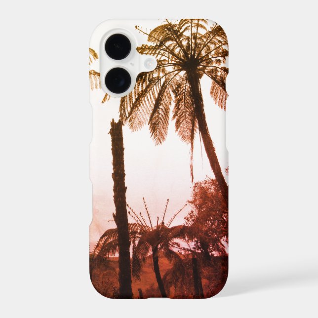 Fern Trees, New Zealand Forest Case-Mate iPhone Case (Back)
