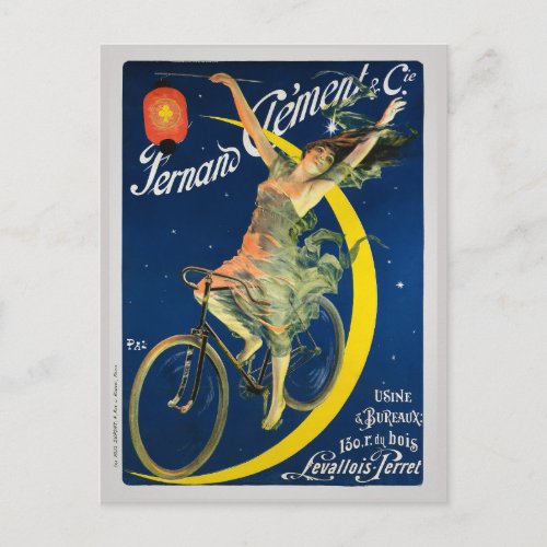 Fernand Clment  Cie Bicycles Vintage Poster Postcard
