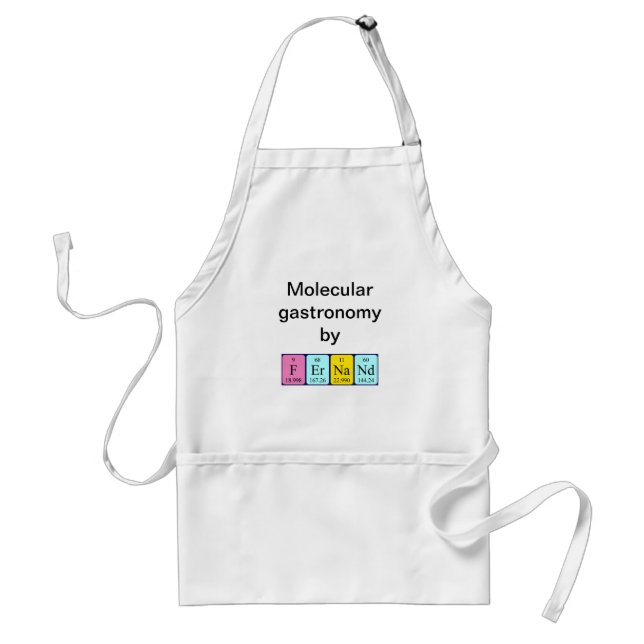 Fernand periodic table name apron (Front)